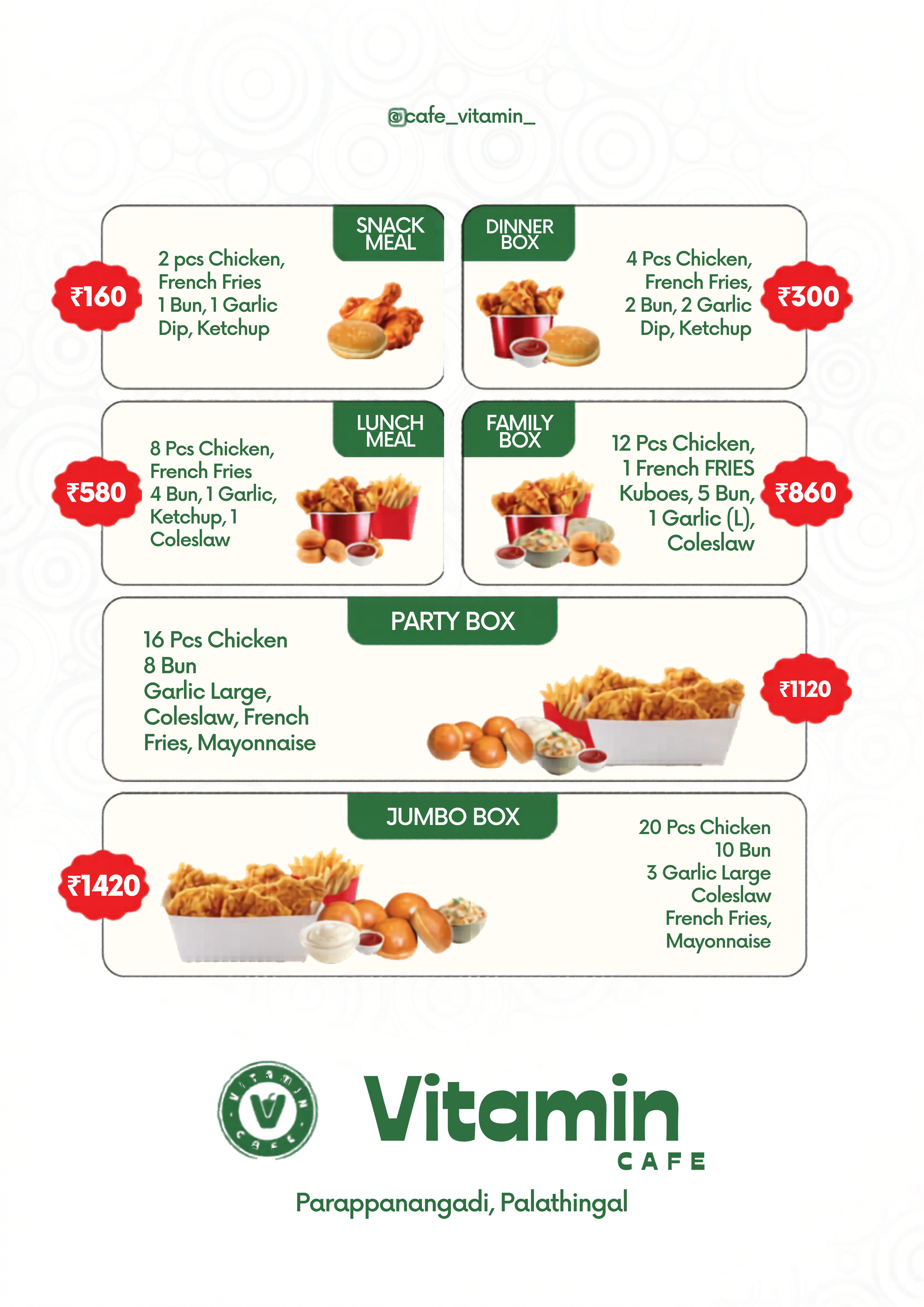 Vitamin Cafe menu page 16