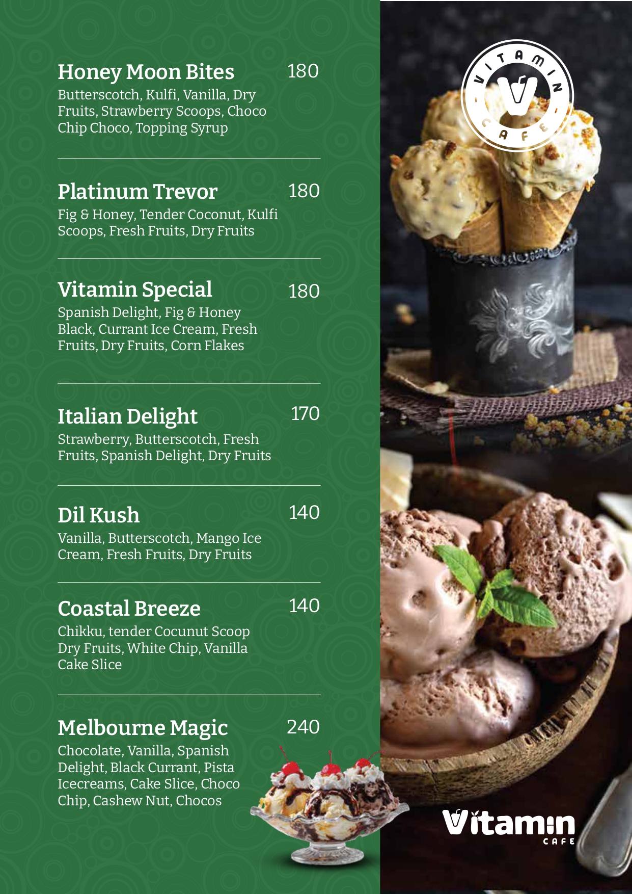 Vitamin Cafe menu page 7